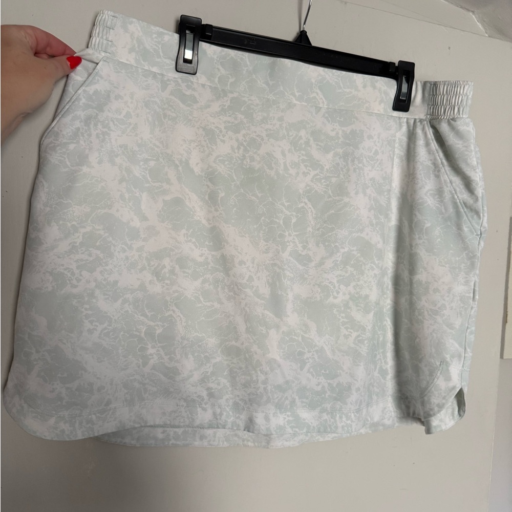 Calia Light Mint Marble Golf Skort